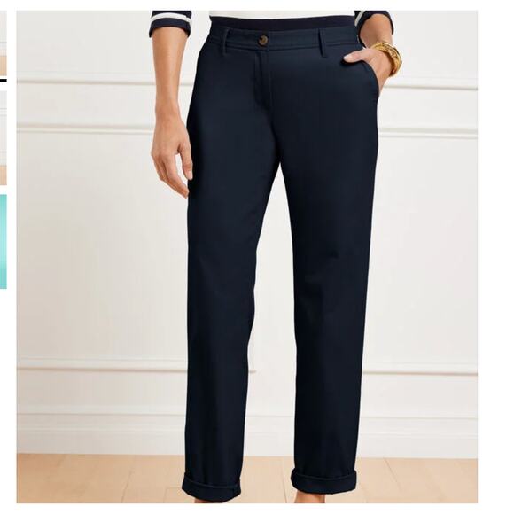 Talbots Pants - Talbots Woman Weekend Chino Pants Navy Blue Size 16W
